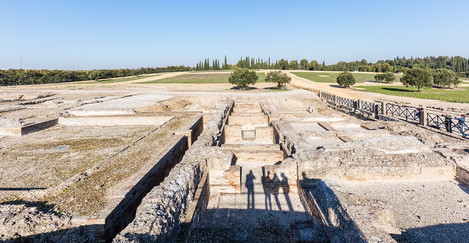 Vista de Termas romanas de Itálica